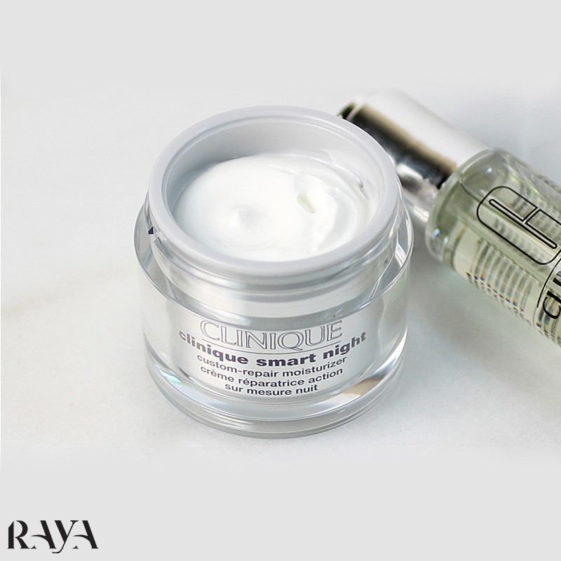 کرم شب ترمیم کننده و ضدچروک اسمارت کلینیک حجم 15 و 50 میل Clinique Smart Night Custom-Repair Moisturizer